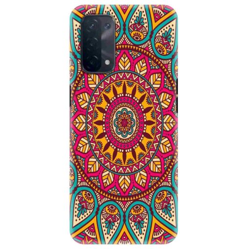 Oppo A74 Mobile Cover Mandala Design Art FLOG