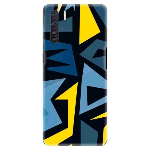 Oppo F15 Mobile Cover Abstract Pattern YBB