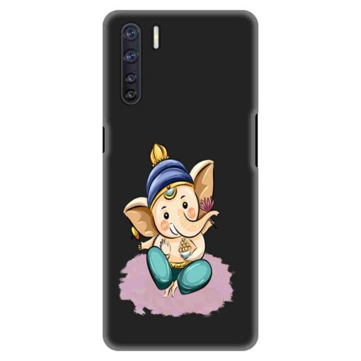 Oppo F15 Mobile Cover Bal Ganesha