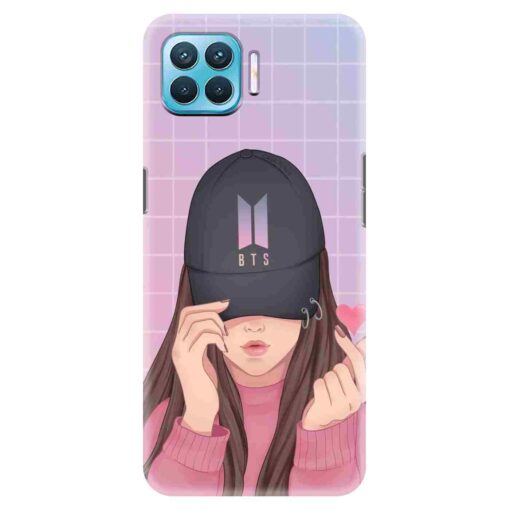 Oppo F17 Pro Mobile Cover BTS Girl