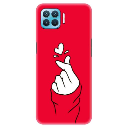 Oppo F17 Pro Mobile Cover BTS Red Hand