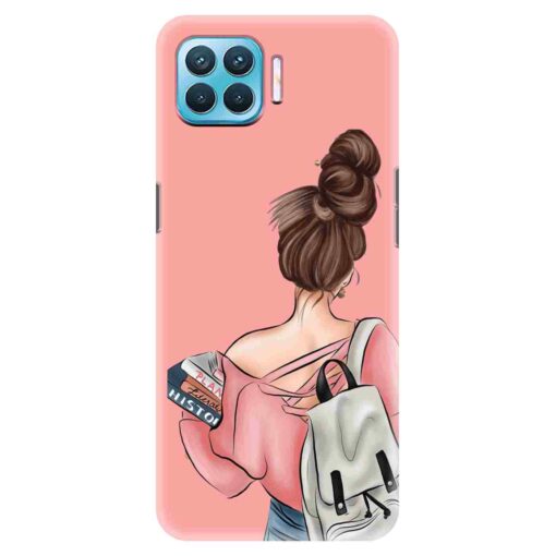 Oppo F17 Pro Mobile Cover College Girl