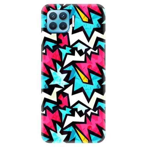 Oppo F17 Pro Mobile Cover Colorful Abstract