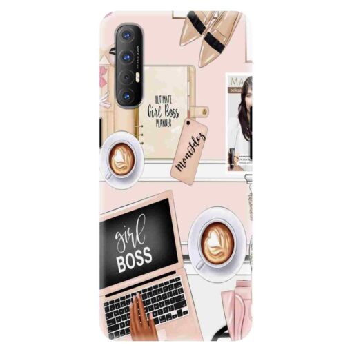 Oppo Reno 3 Pro Mobile Cover Boss Girl Mobile Cover