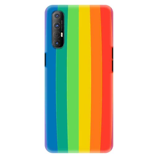 Oppo Reno 3 Pro Mobile Cover Vertical Rainbow