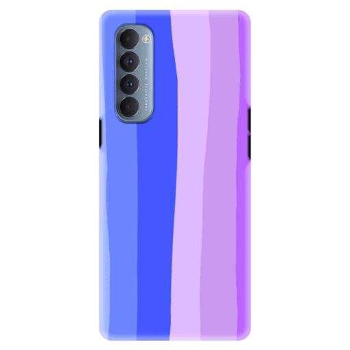 Oppo Reno 4 Pro Mobile Cover Blue Shade Rainbow Hardcase