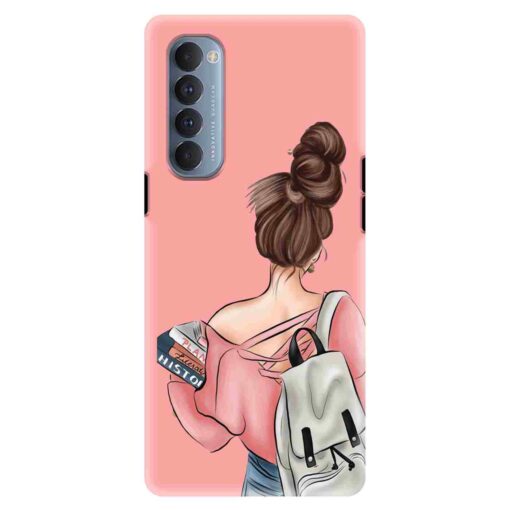 Oppo Reno 4 Pro Mobile Cover College Girl