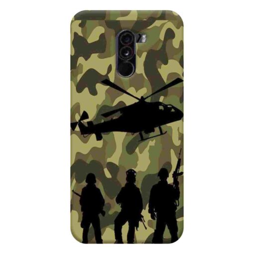 Poco F1 Mobile Cover Army Design Mobile Cover