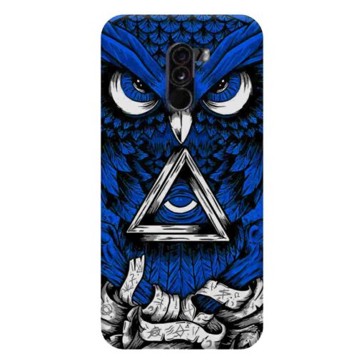 Poco F1 Mobile Cover Blue Owl