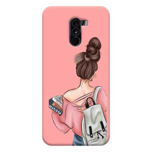 Poco F1 Mobile Cover College Girl