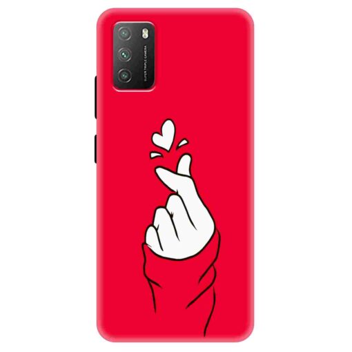 Poco M3 Mobile Cover BTS Red Hand