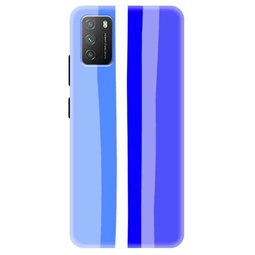 Poco M3 Mobile Cover Ocean Blue Rainbow