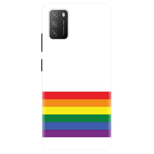 Poco M3 Mobile Cover Rainbow Stripes Back Cover