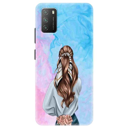 Poco M3 Mobile Cover Stylish Girl 3D