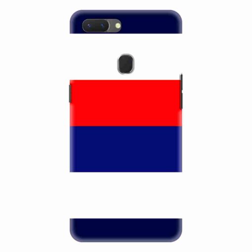 Realme 2 Pro Mobile Cover Blue Red Horizontal Line