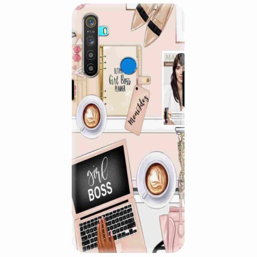 Realme 5 Mobile Cover Boss Girl Mobile Cover