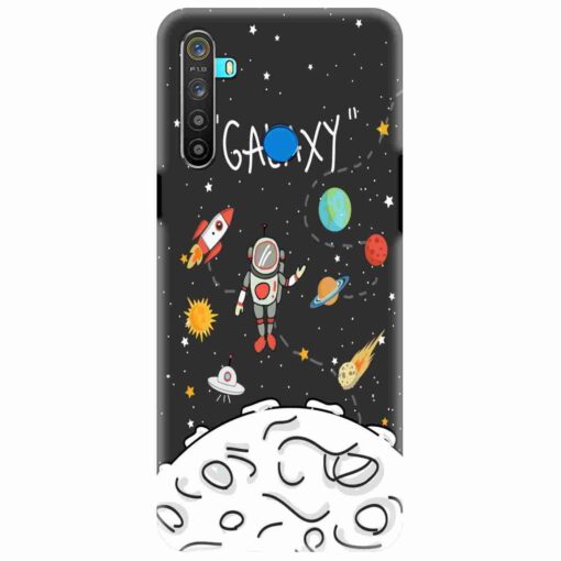 Realme 5 Mobile Cover Space Design NASA