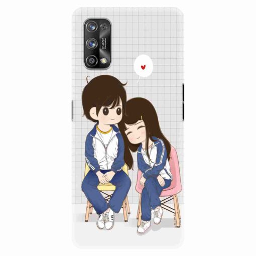 Realme 7 Pro Mobile Cover Romantic Friends Back Cover