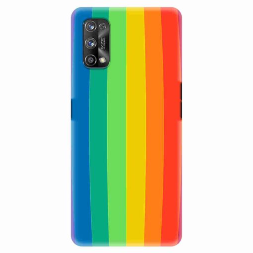 Realme 7 Pro Mobile Cover Vertical Rainbow