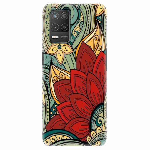 Realme 8 5G Mobile Cover Floral Design FLOD