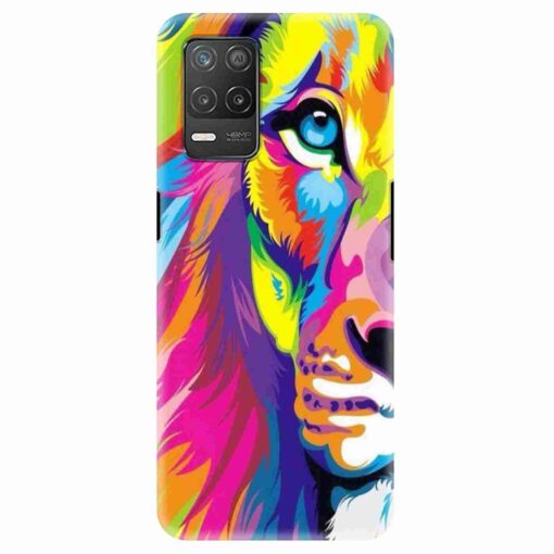 Realme 8 5G Mobile Cover Multicolor Lion