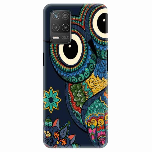 Realme 8 5G Mobile Cover Multicolor Owl