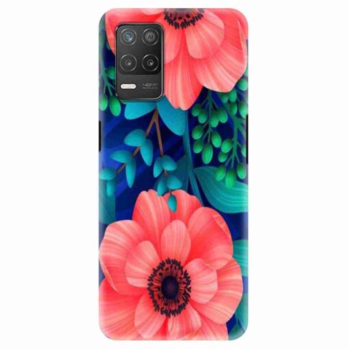 Realme 8 5G Mobile Cover Peach Floral