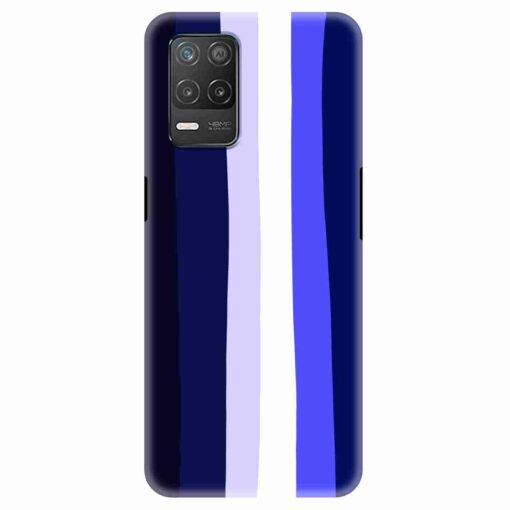 Realme 8 5G Mobile Cover Prussian Blue Shade Rainbow