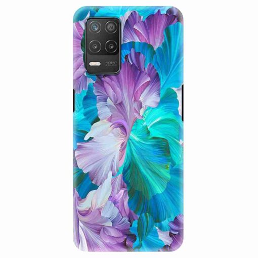 Realme 8 5G Mobile Cover Purple Blue Floral FLOG