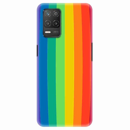 Realme 8 5G Mobile Cover Vertical Rainbow