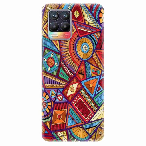 Realme 8 Mobile Cover Abstract Pattern