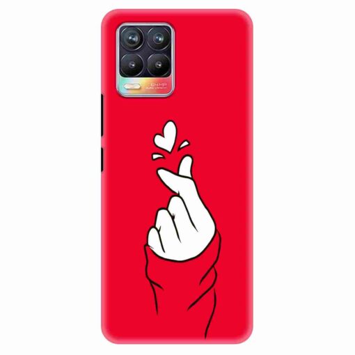 Realme 8 Mobile Cover BTS Red Hand