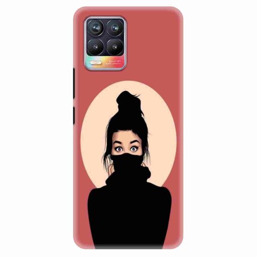 Realme 8 Mobile Cover Beautiful Girl