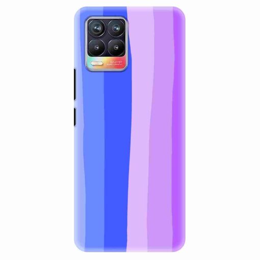 Realme 8 Mobile Cover Blue Shade Rainbow Hardcase