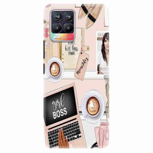 Realme 8 Mobile Cover Boss Girl Mobile Cover