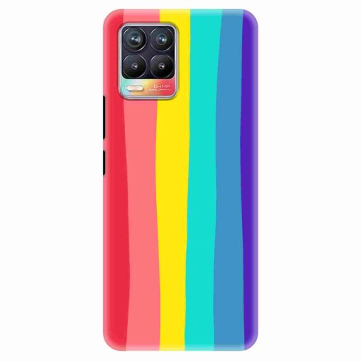 Realme 8 Mobile Cover Bright Rainbow