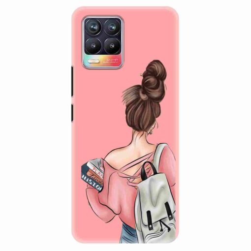 Realme 8 Mobile Cover College Girl