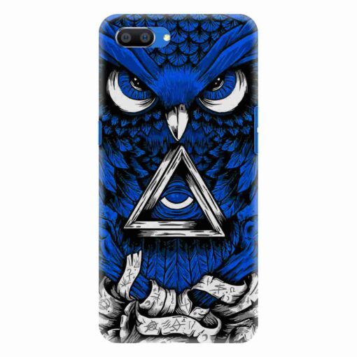 Realme C1 Mobile Cover Blue Owl