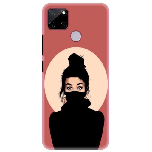 Realme C12 Mobile Cover Beautiful Girl