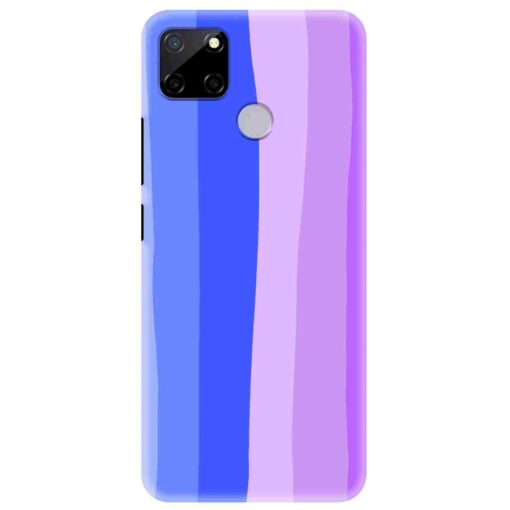 Realme C12 Mobile Cover Blue Shade Rainbow Hardcase