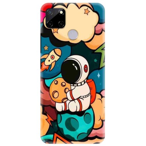 Realme C12 Mobile Cover Space Character