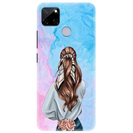 Realme C12 Mobile Cover Stylish Girl 3D