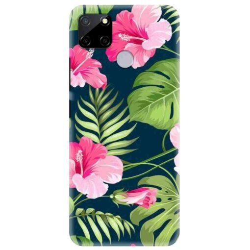 Realme C12 Mobile Cover Tropical Leaf DE4