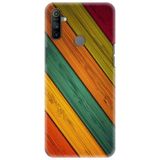 Realme Narzo 10A Mobile Cover Wooden Print