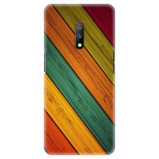 Realme X Mobile Cover Wooden Print