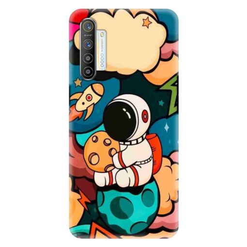 Realme X2 Mobile Cover Space Character