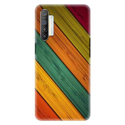 Realme X2 Mobile Cover Wooden Print