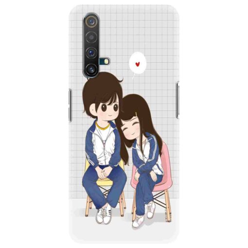 Realme X50 5G Mobile Cover Romantic Friends Back Cover