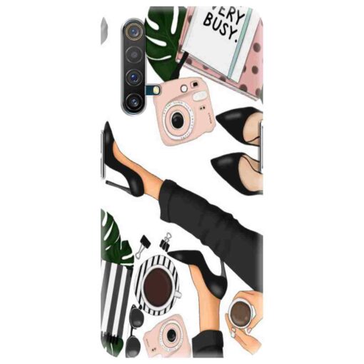 Realme X50 5G Mobile Cover Trendy Girl