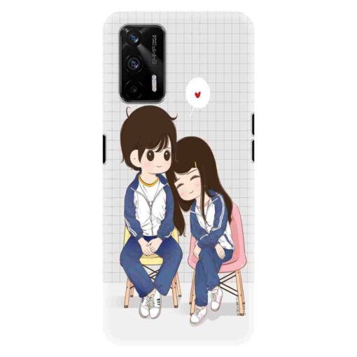 Realme X7 Max Mobile Cover Romantic Friends Back Cover